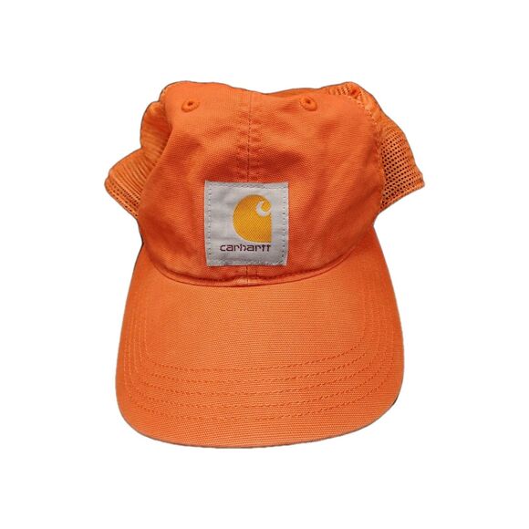 Carhart Adjustable Orange Baseball Cap 100% Cotton - Picture 1 of 5